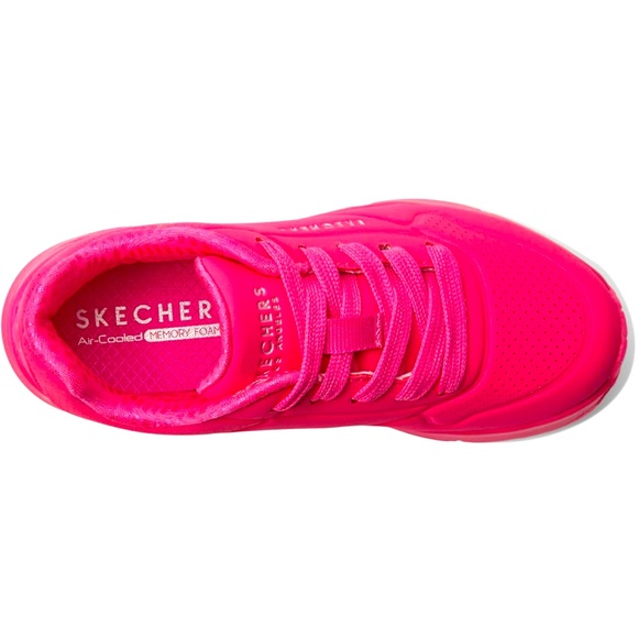 Skechers Girls Street Uno Gen1-Neon Glow Sneaker Size 12C Memory Foam - Picture 4 of 7